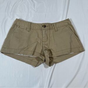 Vintage Mossimo Shorts junior Sz 1 Tan Ripstop Cheeky Y2K Flap